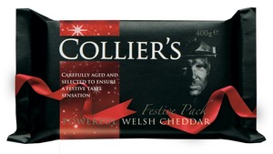 Make Christmas a cracker with Collier's Powerful Welsh Cheddar Make Christmas a cracker with Collier's Powerful Welsh Cheddar