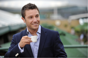 Gino D’Acampo lays down the challenge to competitors with his £1 coffees