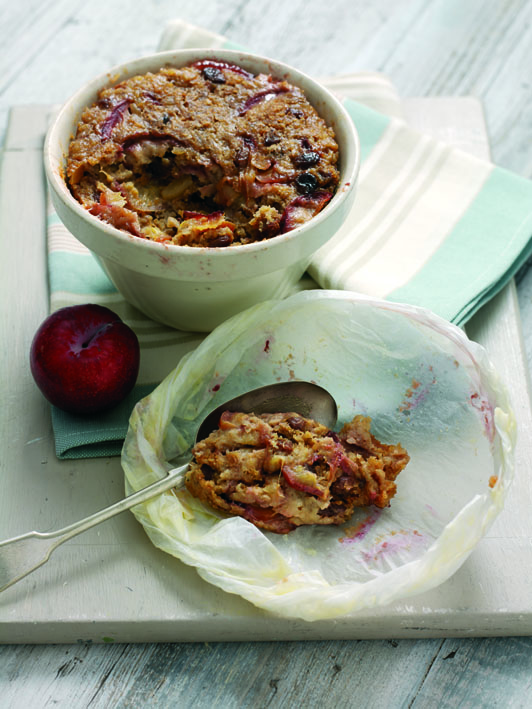South African plum and ginger duff
