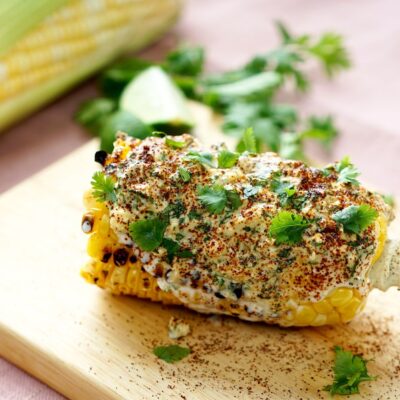 Mexican BBQed sweetcorn